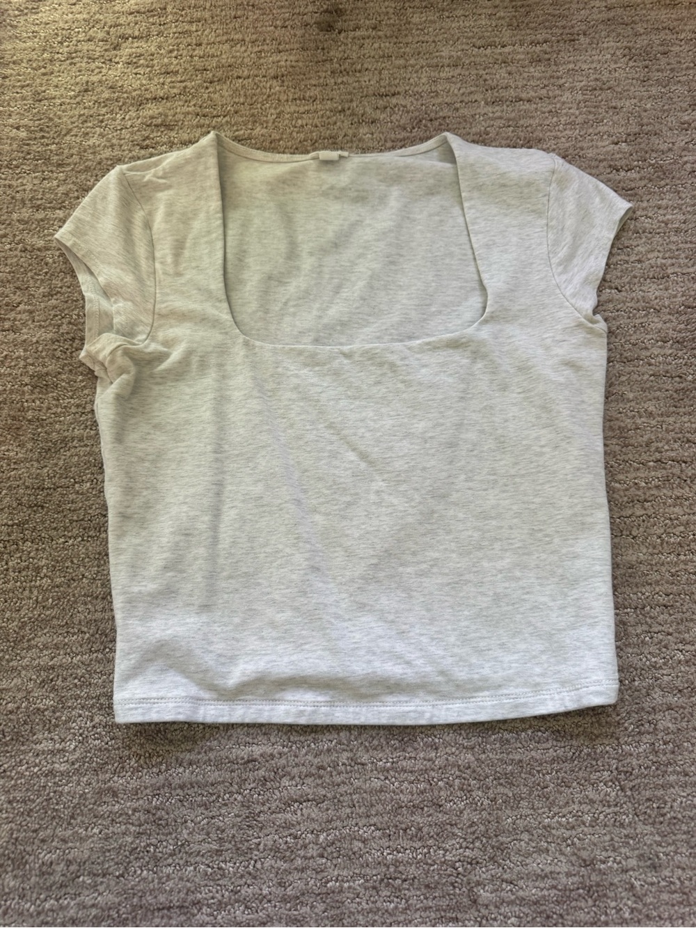 Garage Light Gray Square Neck Tank Top